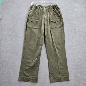 VINTAGE Boy Scouts Of America Men Pants 32‎ Green Twill Cargo Baggy Y2K Outdoor